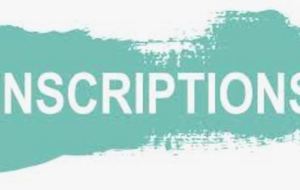 Créneaux d'inscription au club saison 2019-2020